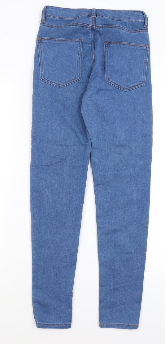 Womens UK Size 6 The Rockin Rev Regular Fit Skinny Blue Jeans