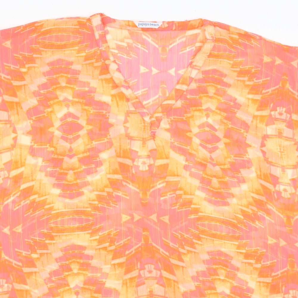 Papaya Womens Orange   Kaftan  Size M