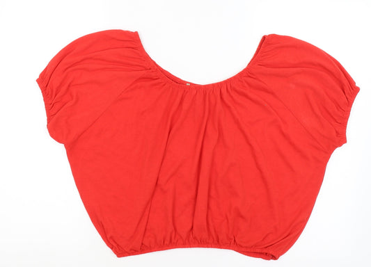 Atmosphere Womens Red   Basic T-Shirt Size 14