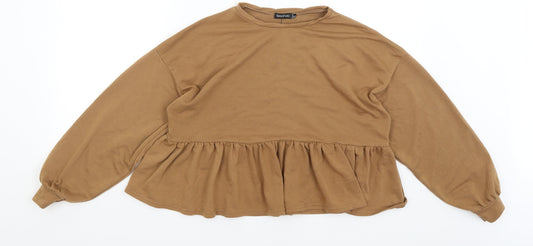 Boohoo Womens Brown   Pullover Jumper Size 8