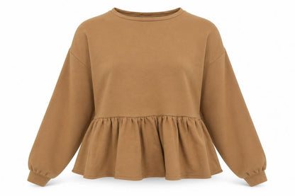 Womens UK Size 8 Boohoo Brown Pullover Jumper