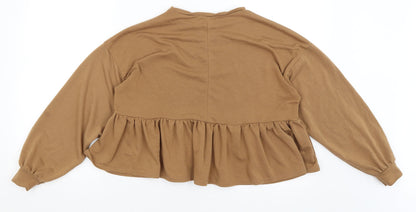 Boohoo Womens Brown   Pullover Jumper Size 8