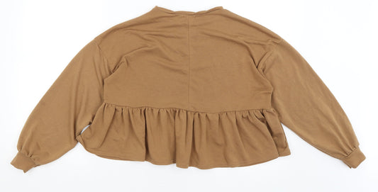 Boohoo Womens Brown   Pullover Jumper Size 8