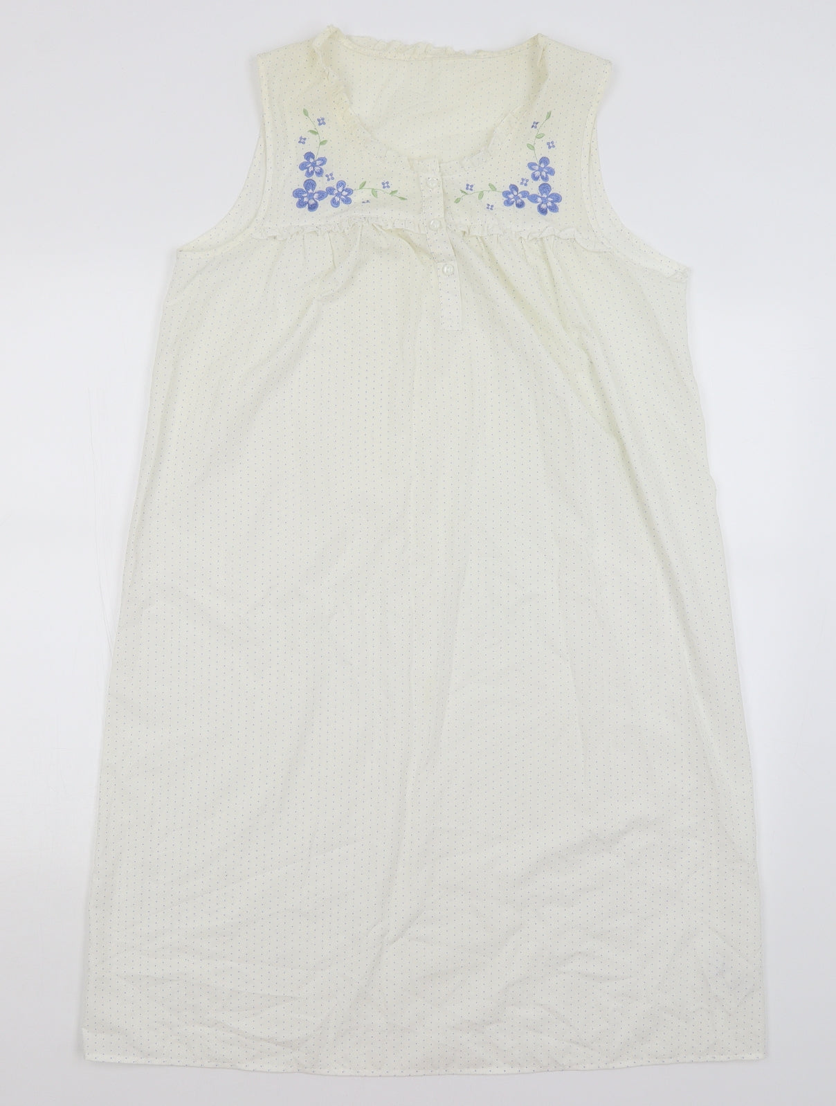 M&S Womens White Polka Dot  A-Line  Size 12