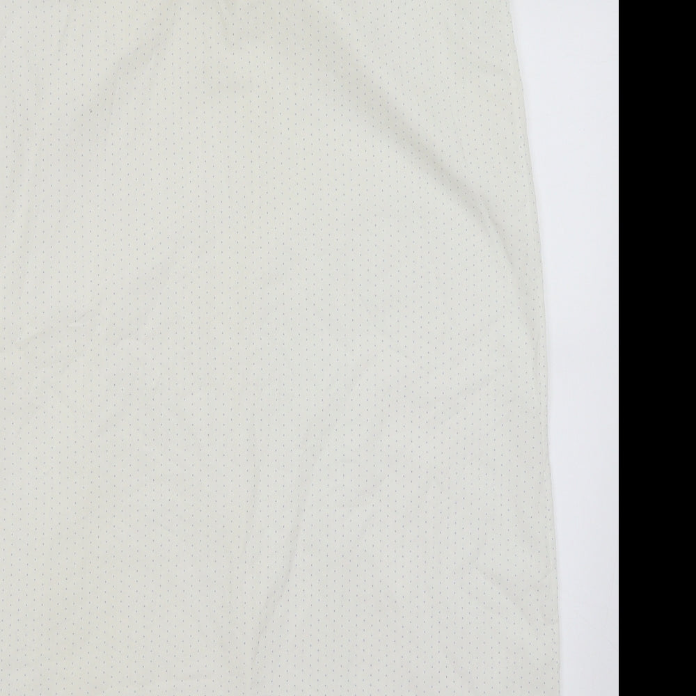 M&S Womens White Polka Dot  A-Line  Size 12