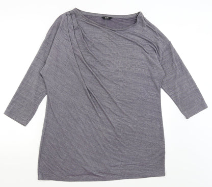 F&F Womens Grey   Basic T-Shirt Size 16