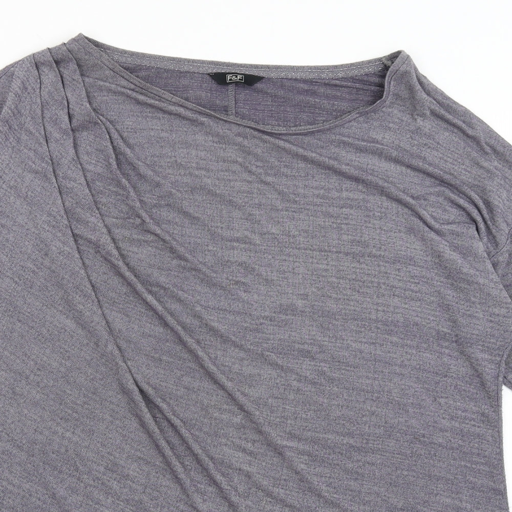 F&F Womens Grey   Basic T-Shirt Size 16