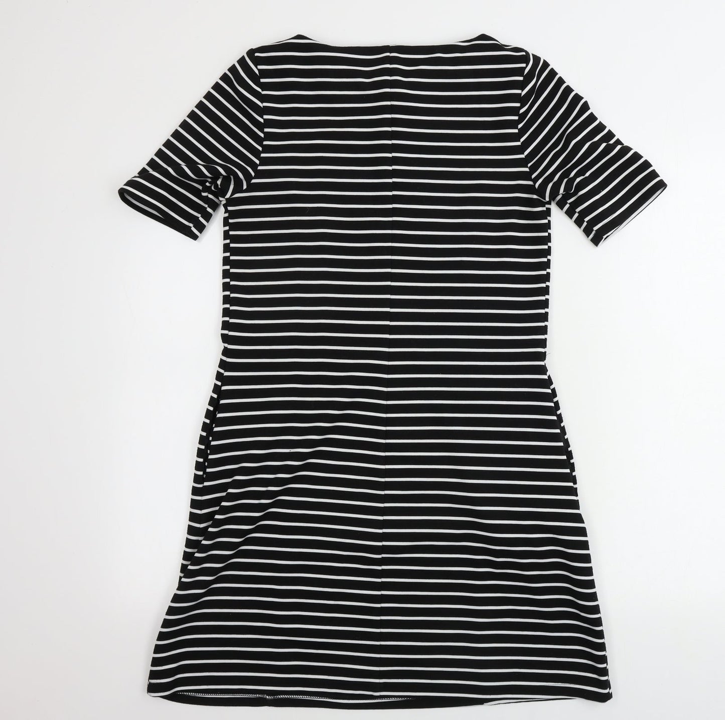 Matalan  Womens Black Striped  Bodycon  Size 10