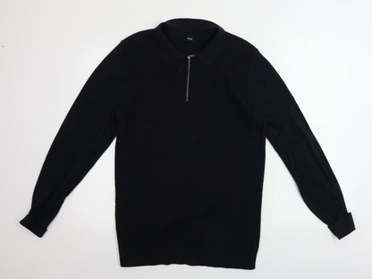 George  Mens Blue   Henley Jumper Size M