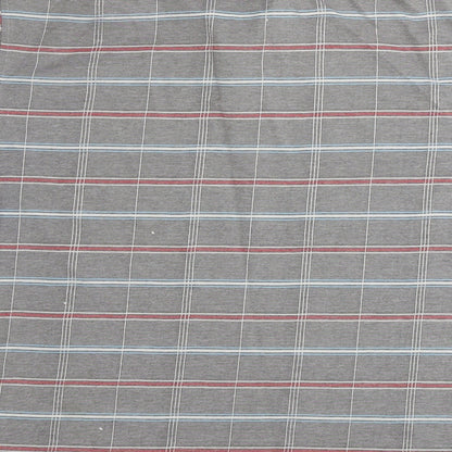 Charles Norton  Mens Grey Check   Polo Size M