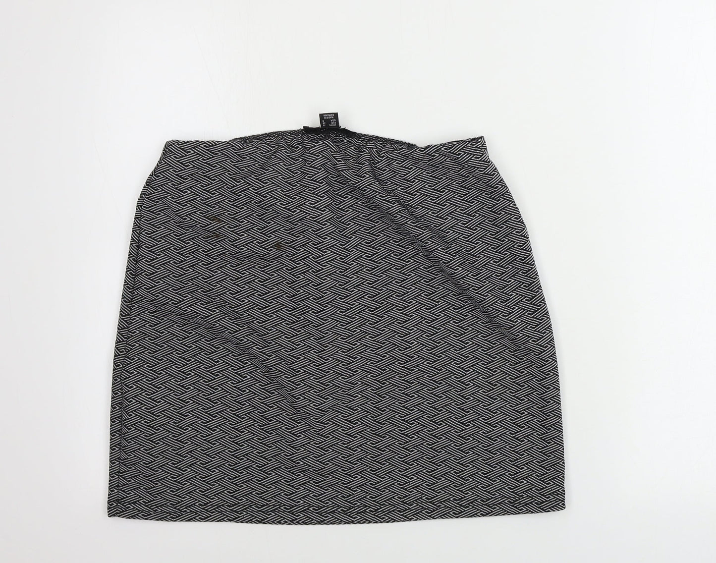 Atmosphere  Womens Black Geometric  A-Line Skirt Size 10