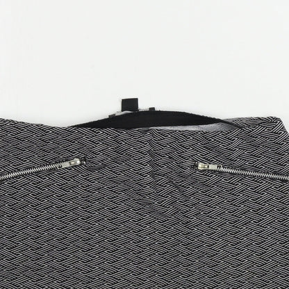 Atmosphere  Womens Black Geometric  A-Line Skirt Size 10