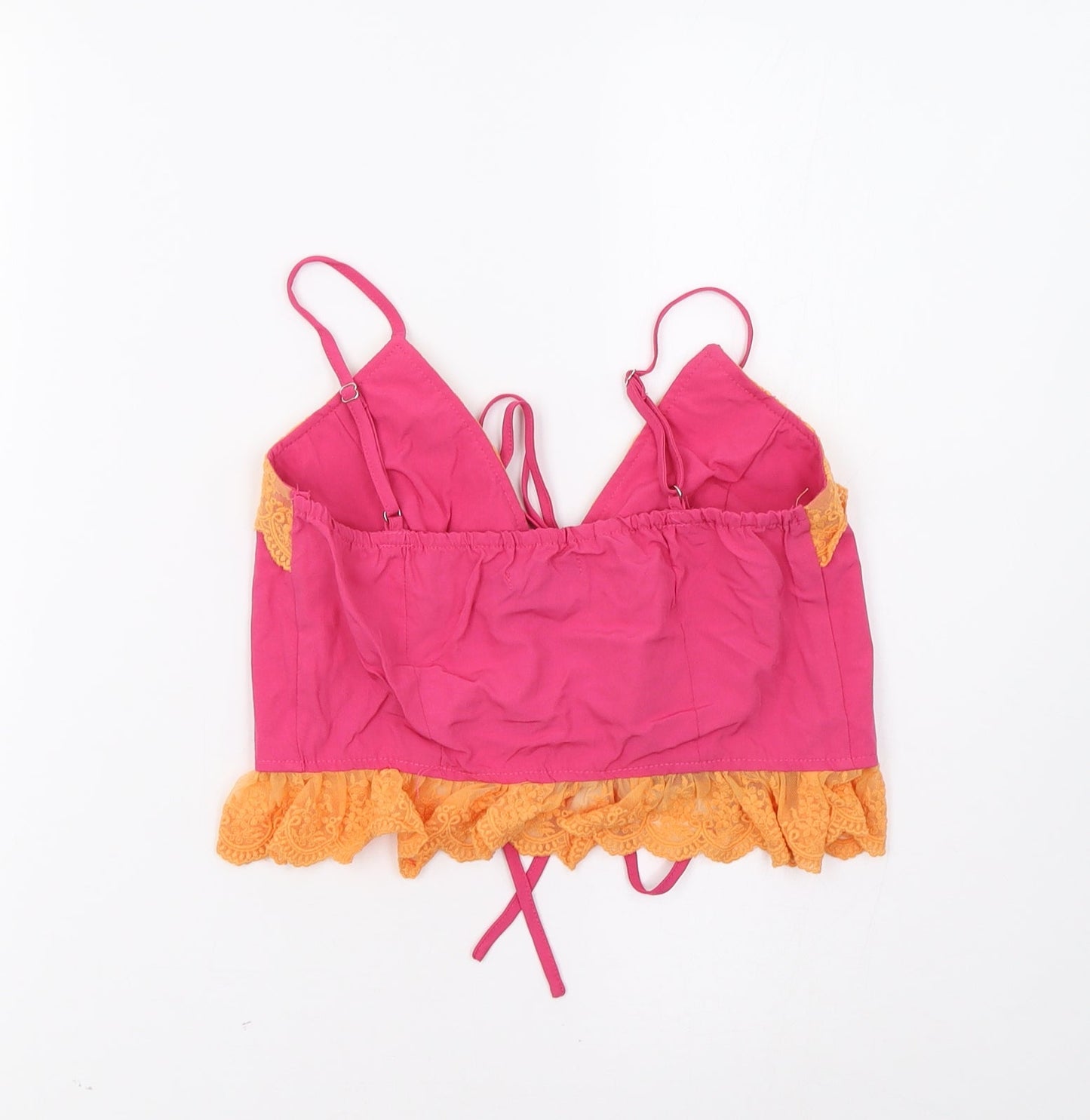 Boohoo Womens Pink   Cropped Tank Size 6