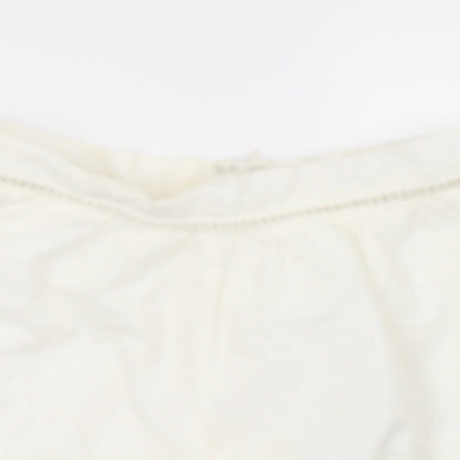 Missguided Womens White   Paperbag Shorts Size 8
