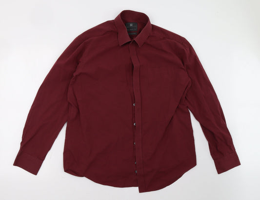 Marks and Spencer Mens Red    Polo Size 16.5