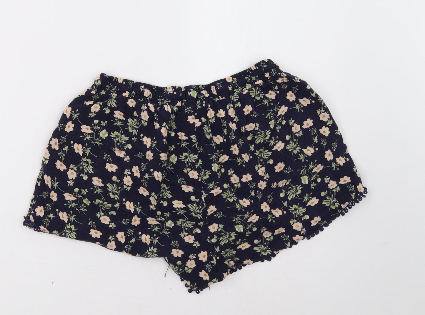 Primark Womens Blue Floral  Sweat Shorts Size 10