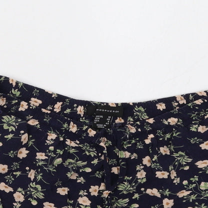 Primark Womens Blue Floral  Sweat Shorts Size 10