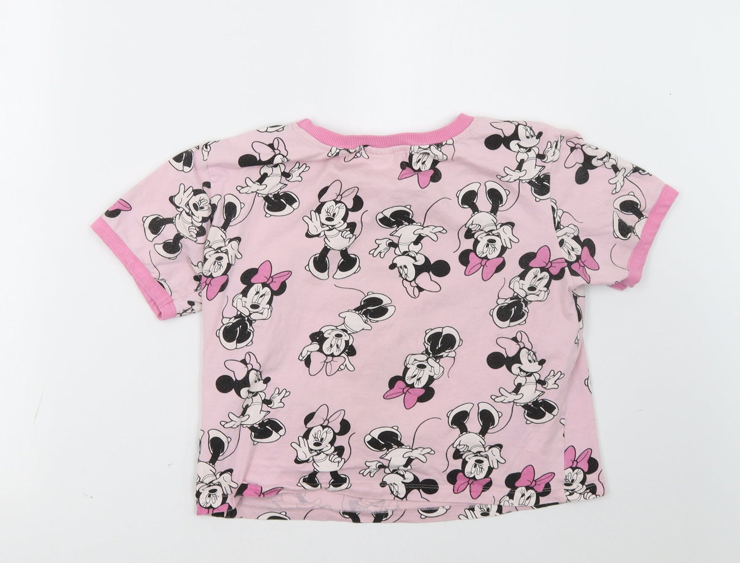 missimo Girls Pink   Cropped T-Shirt Size 11 Years  - Minnie Mouse