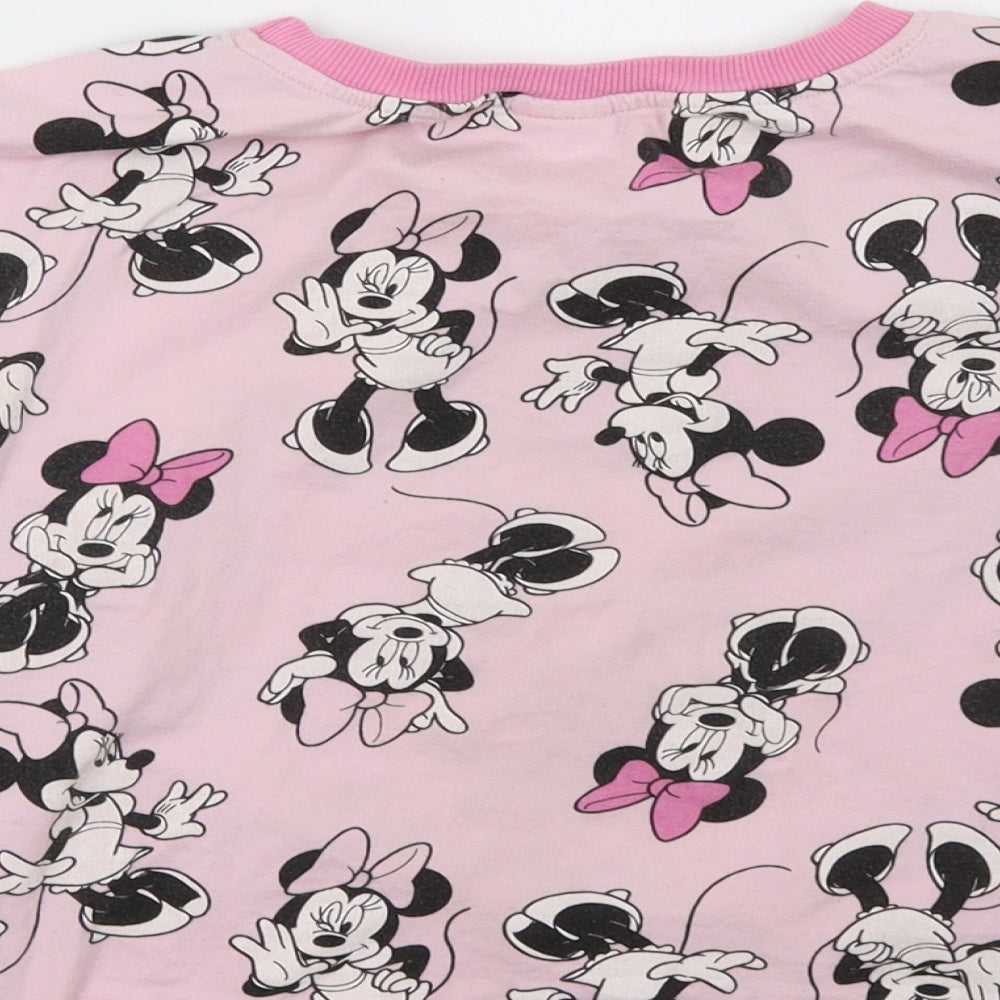 missimo Girls Pink   Cropped T-Shirt Size 11 Years  - Minnie Mouse