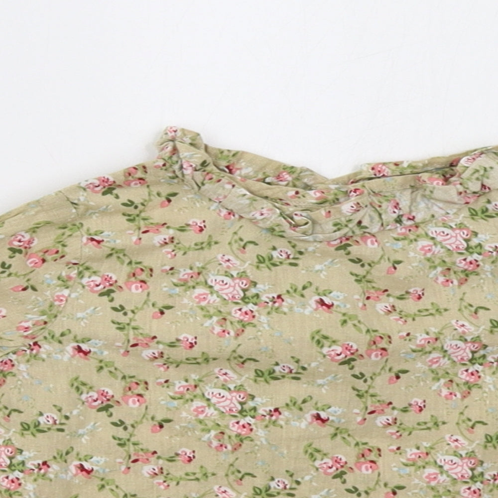 Ladybird Girls Beige Polka Dot  Pullover Sweatshirt Size 3-4 Years