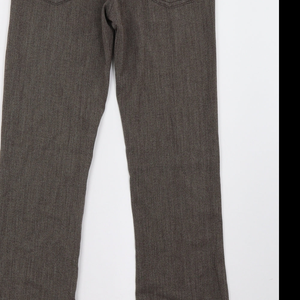 axxs Womens Brown   Trousers  Size 28 L29 in