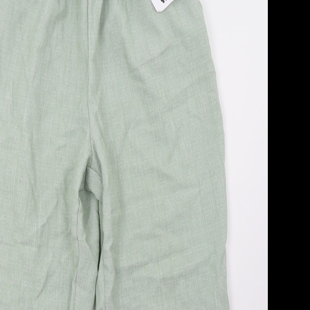 Womens UK Size 6 Preworn Regular Fit  Green Trousers