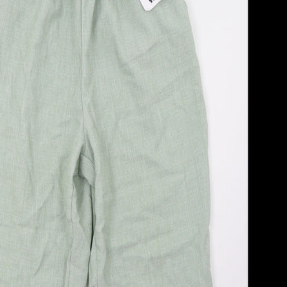 Womens UK Size 6 Preworn Regular Fit  Green Trousers