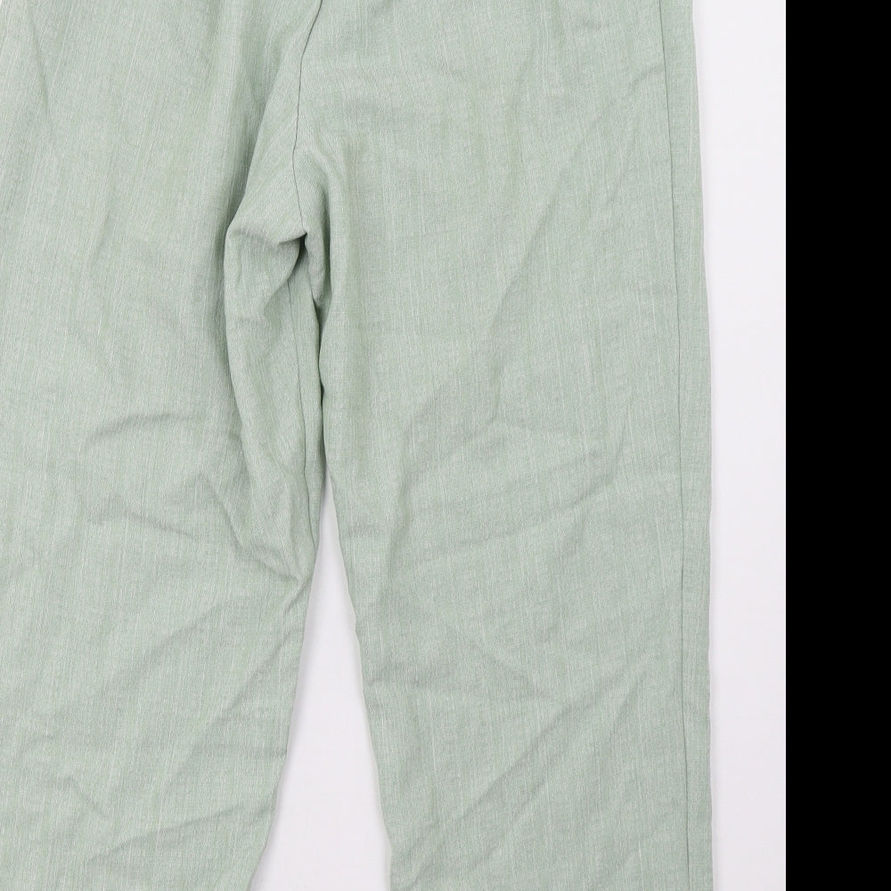 Womens UK Size 6 Preworn Regular Fit  Green Trousers