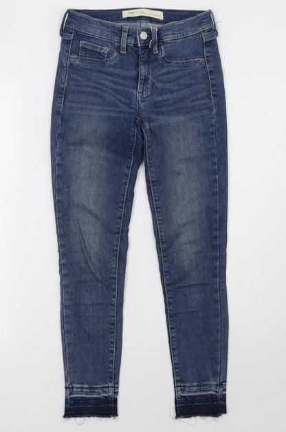 Gap Womens Blue  Denim Skinny Jeans Size 24 L28 in