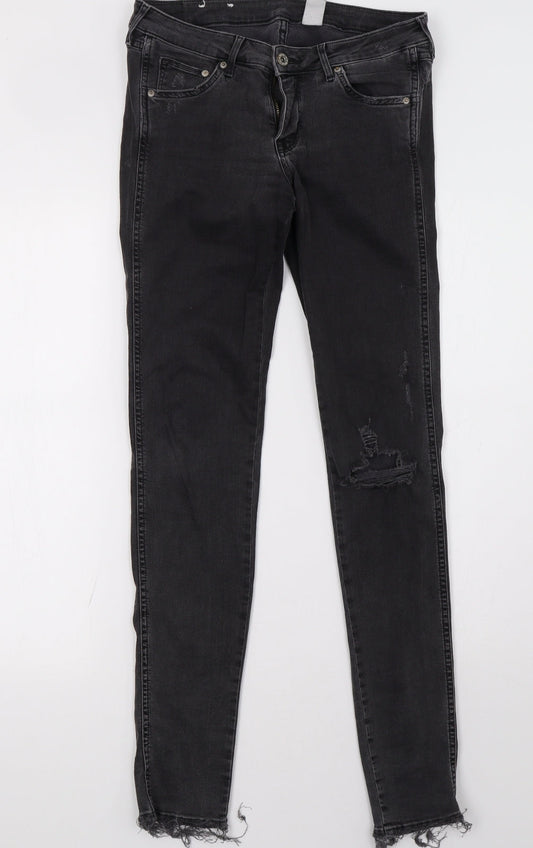 New Look Womens Black  Denim Skinny Jeans Size 29 L32 in