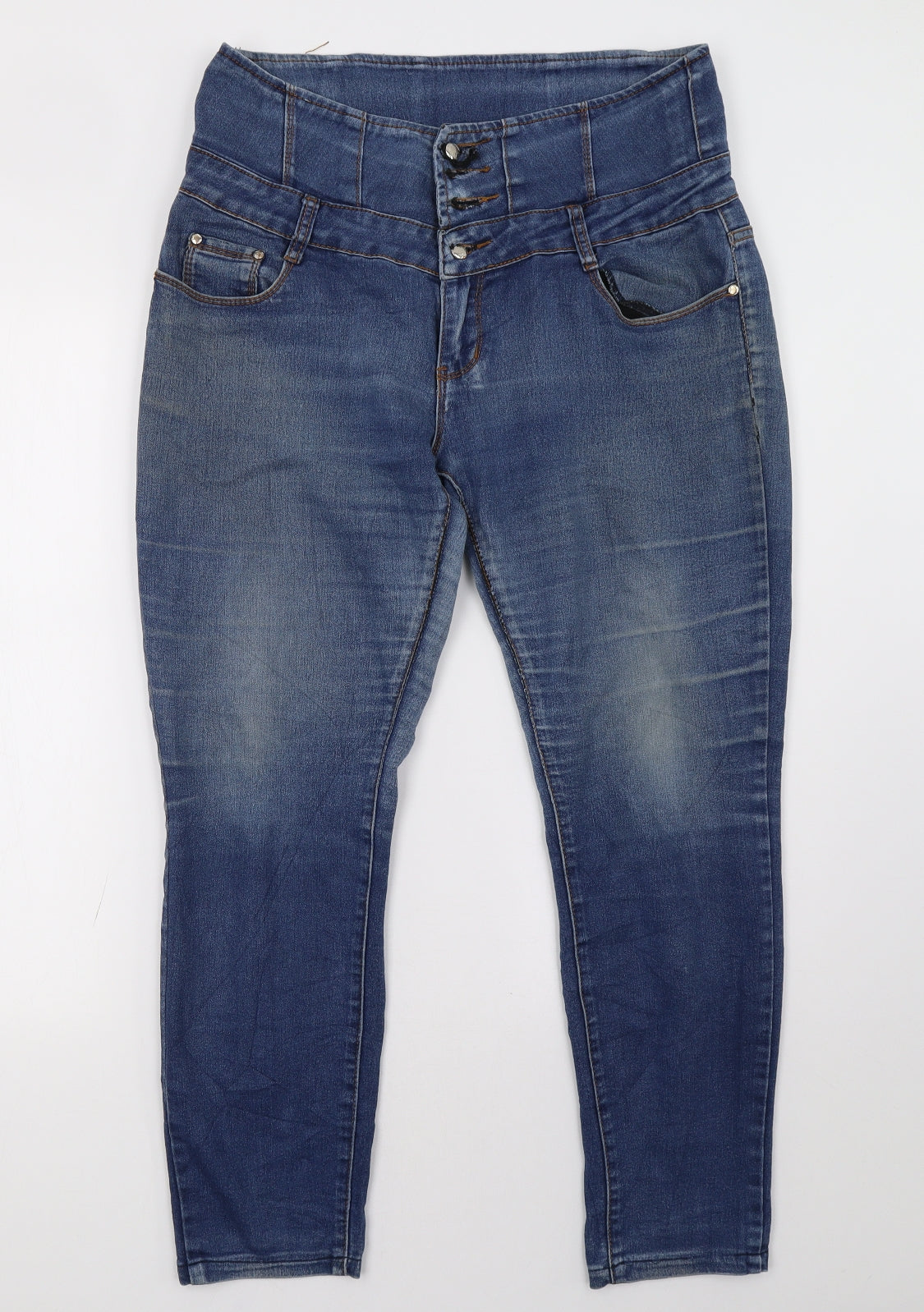 miss one Womens Blue  Denim Skinny Jeans Size 36 L30 in