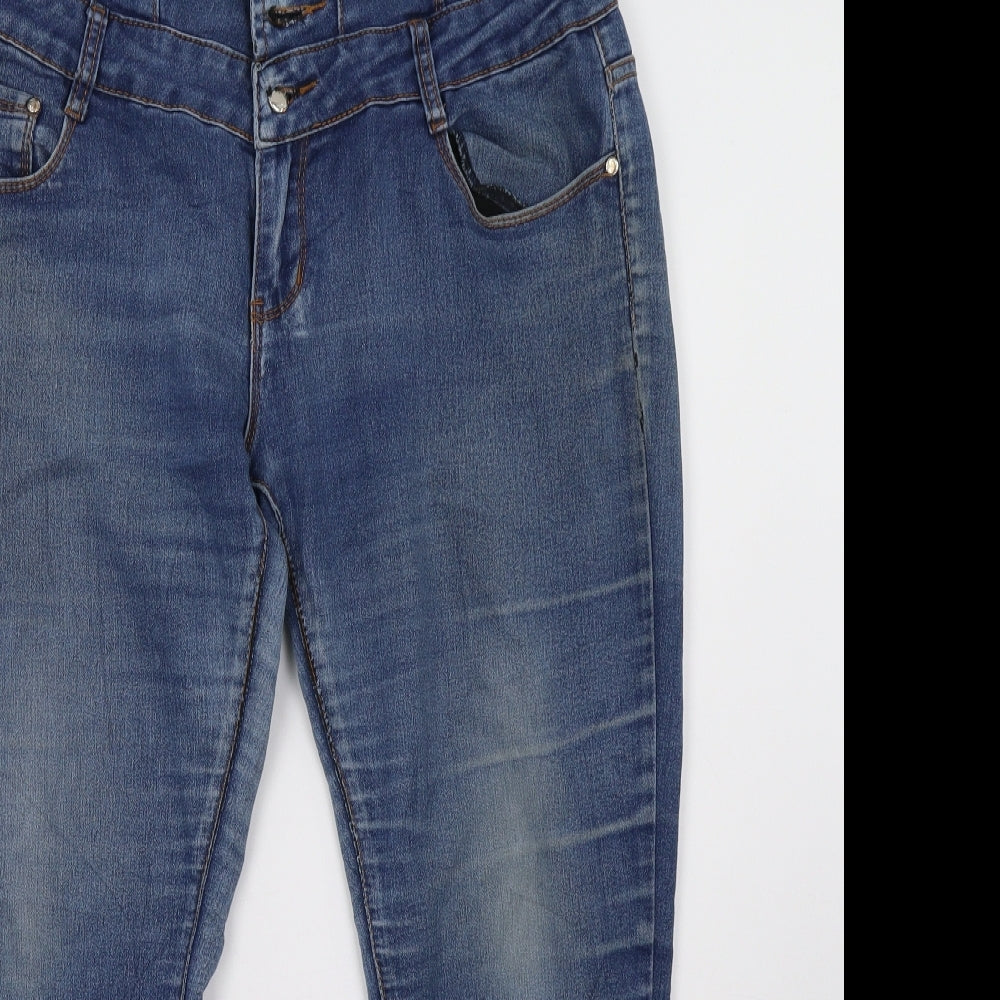 miss one Womens Blue  Denim Skinny Jeans Size 36 L30 in
