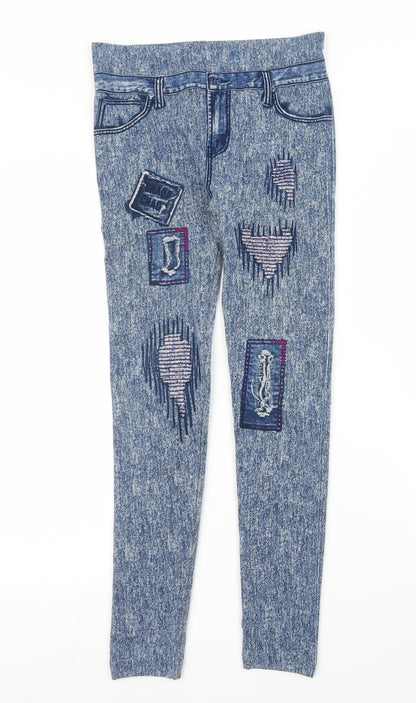 Womens UK Size S Preworn Regular Fit Jegging Blue Jeans