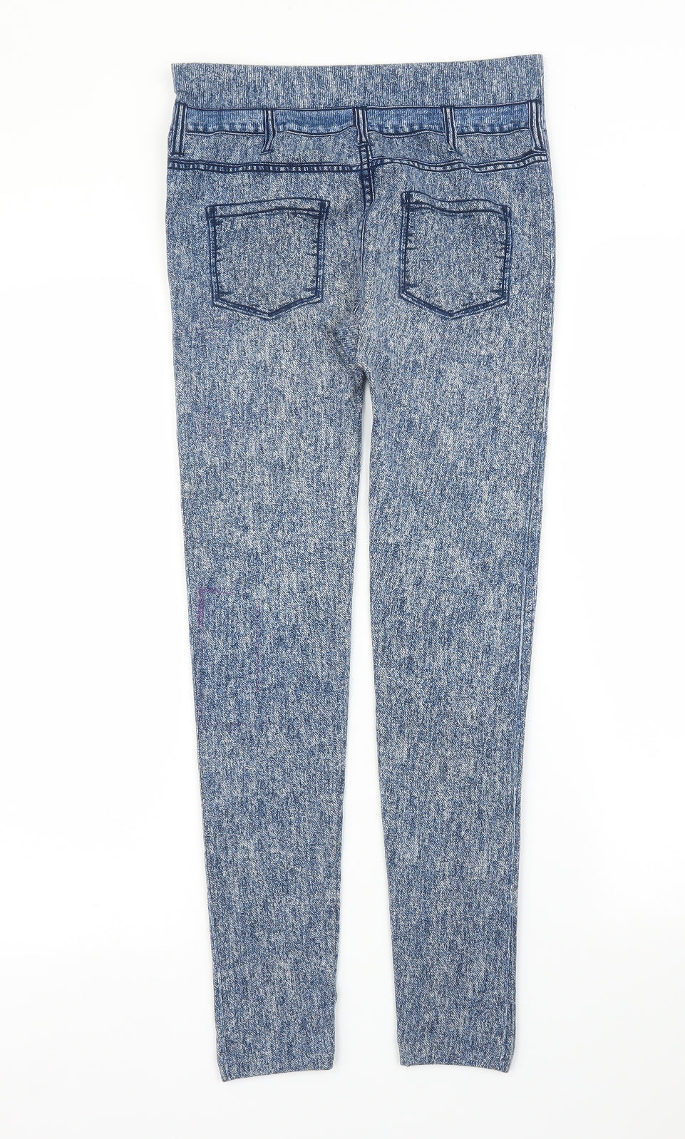 Womens UK Size S Preworn Regular Fit Jegging Blue Jeans