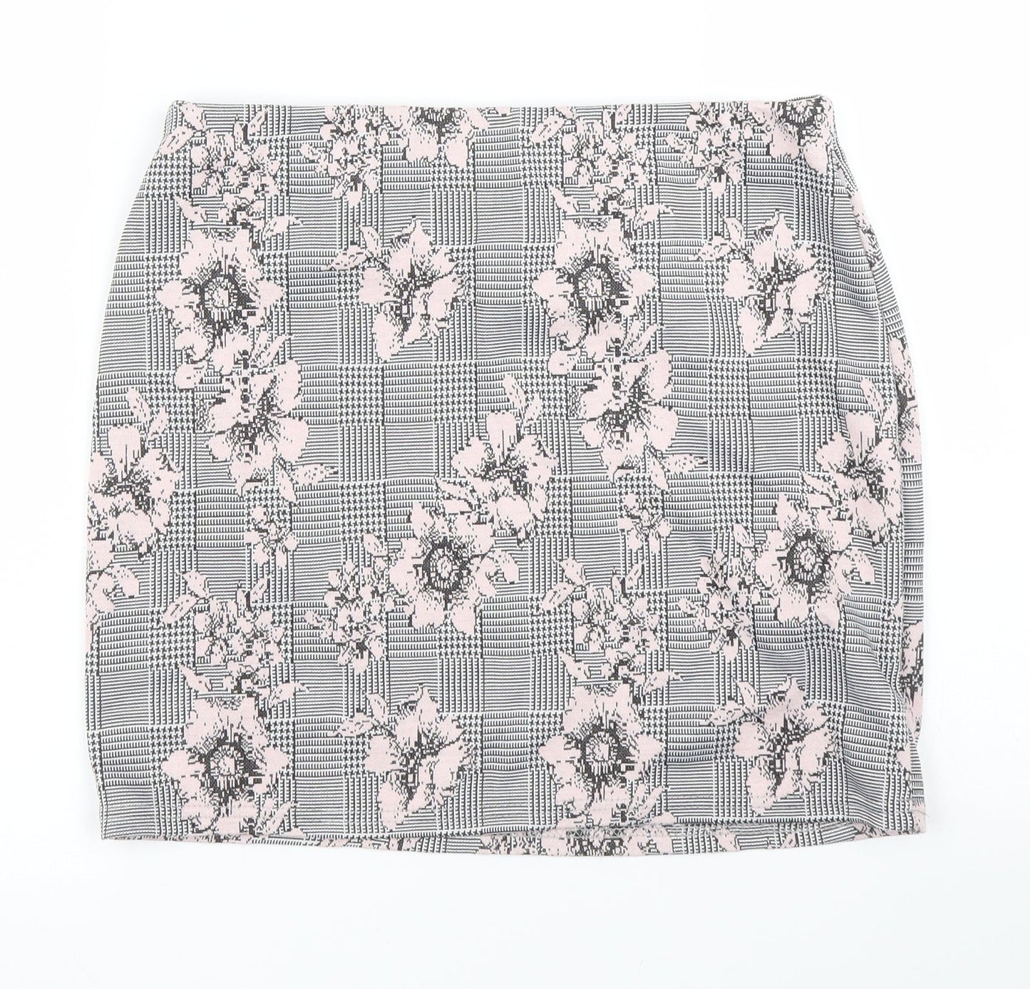 Primark Womens Grey Floral  Straight & Pencil Skirt Size 12