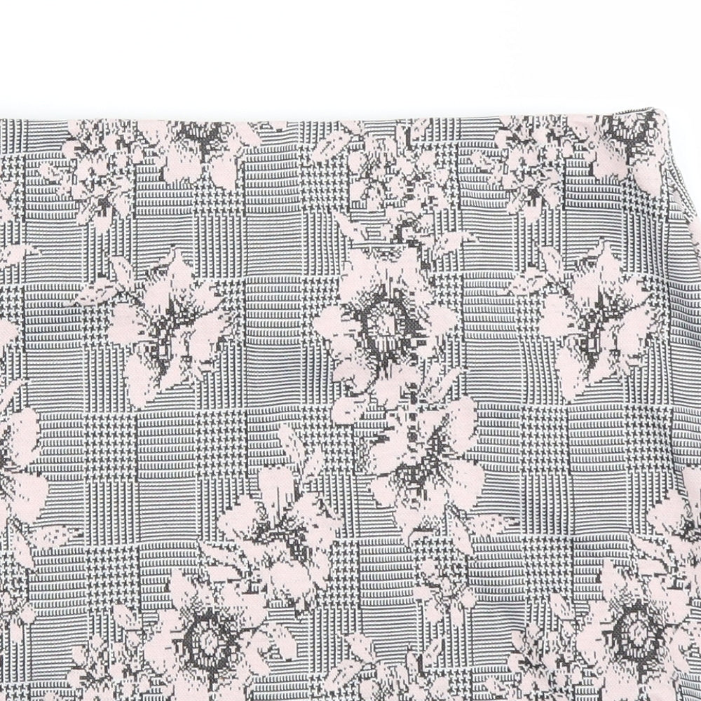 Primark Womens Grey Floral  Straight & Pencil Skirt Size 12
