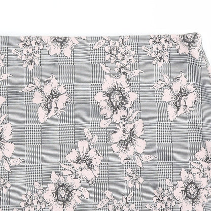Primark Womens Grey Floral  Straight & Pencil Skirt Size 12