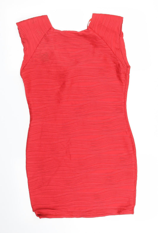 Ax Womens Red   Sheath  Size 14