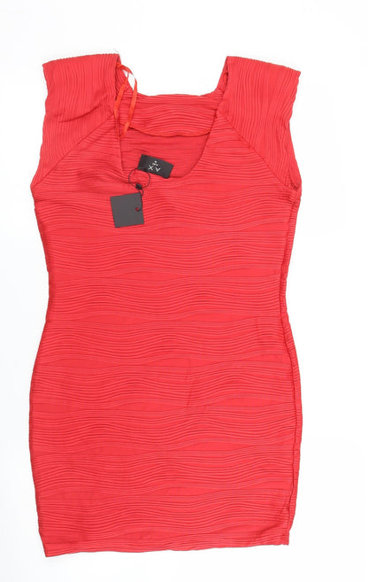 Ax Womens Red   Sheath  Size 14