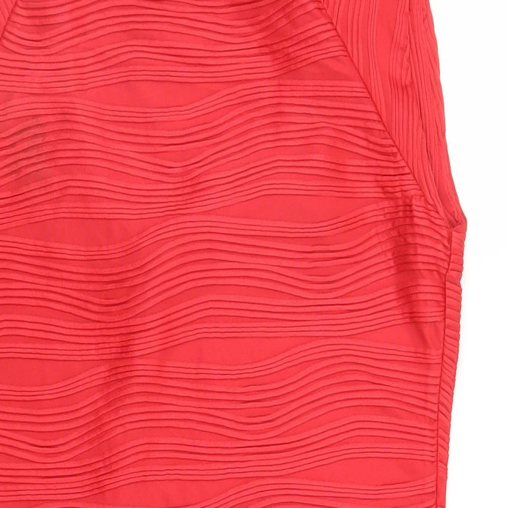 Ax Womens Red   Sheath  Size 14