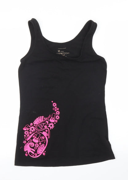 Primark Womens Black   Basic Tank Size 12