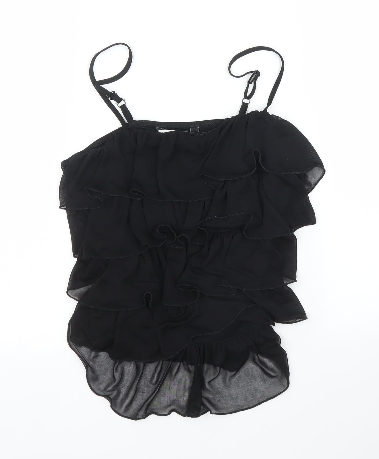 Womens UK Size 10 New Look Black Camisole Blouse