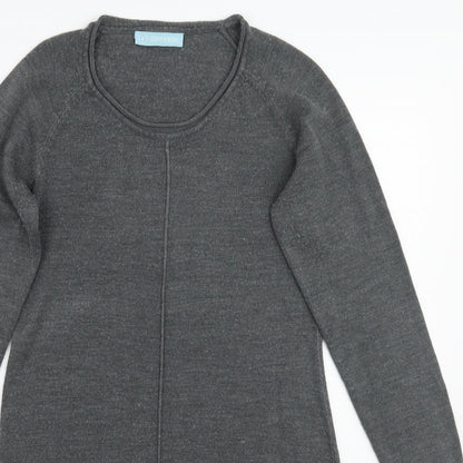 Avenue Womens Grey   Jumper Dress  Size 8