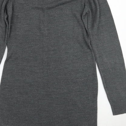 Avenue Womens Grey   Jumper Dress  Size 8