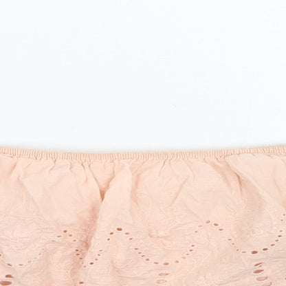 Womens UK Size M Vera & lucy Pink Cropped T-Shirt