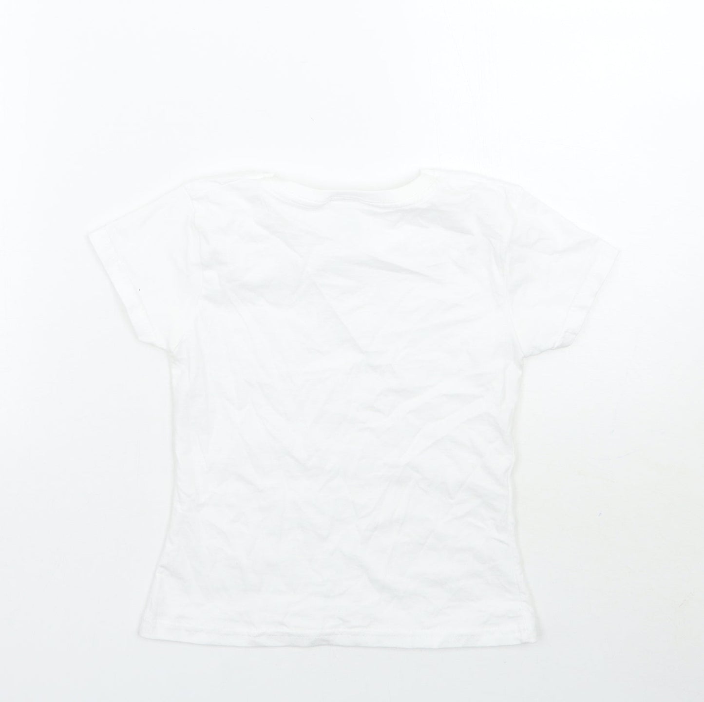 Fruit of the Loom Girls White   Basic T-Shirt Size 3-4 Years