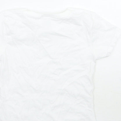 Fruit of the Loom Girls White   Basic T-Shirt Size 3-4 Years
