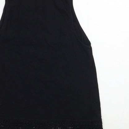 Womens UK Size 10 Newlook Black Basic Tank