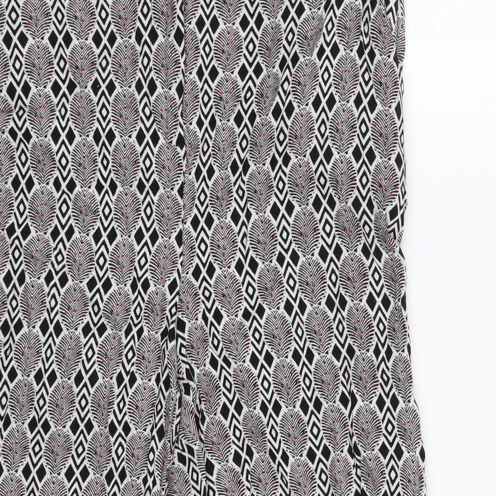 Womens UK Size 10 NEXT Regular Fit Cropped White Trousers