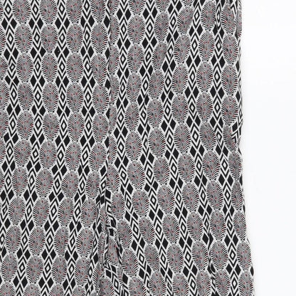 Womens UK Size 10 NEXT Regular Fit Cropped White Trousers